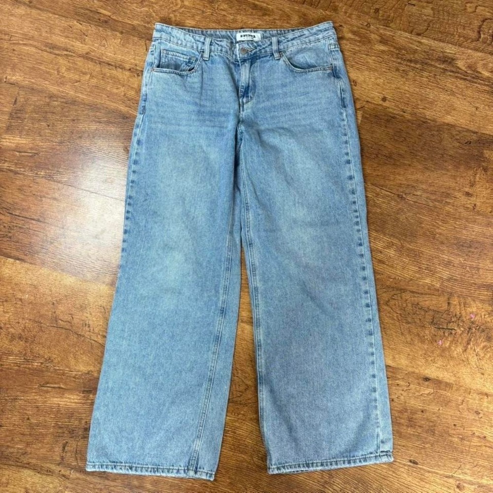 RSQ low rise baggy blue jeans, Size 29, flaws shown in photos
